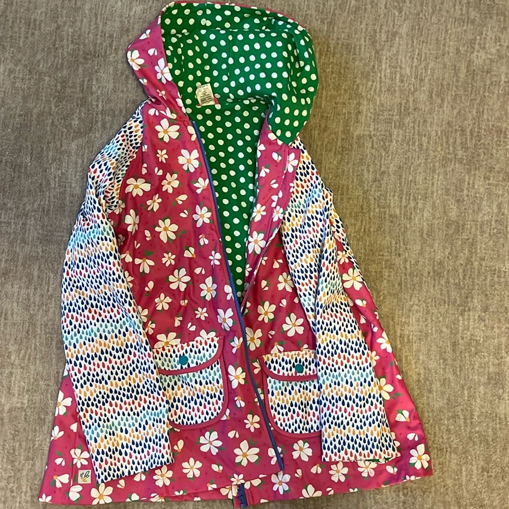 Wildflowers Rain Coat size 14